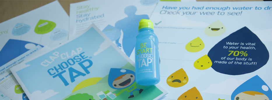 Choose Tap education resources and bottle